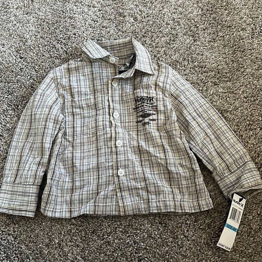 NWT Hurley button down shirt 6 months